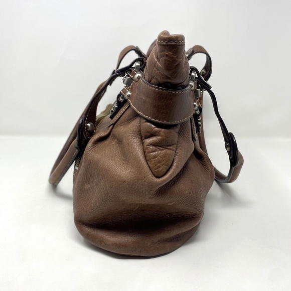 B. Makowsky Brown Leather Handbag - Picture 5 of 12
